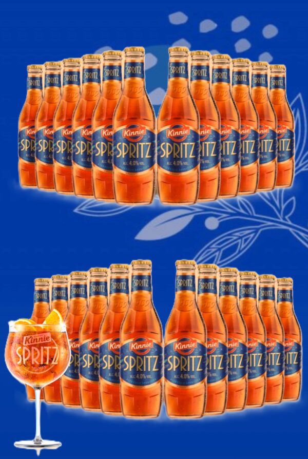 24 Kinnie Spritz Glasflaschen 0,25l