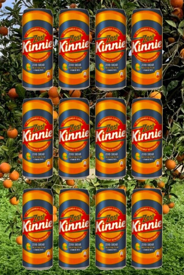 12 Kinnie Zest in der Dose 0,33l, Angebot wg. MHD Dez 2024!