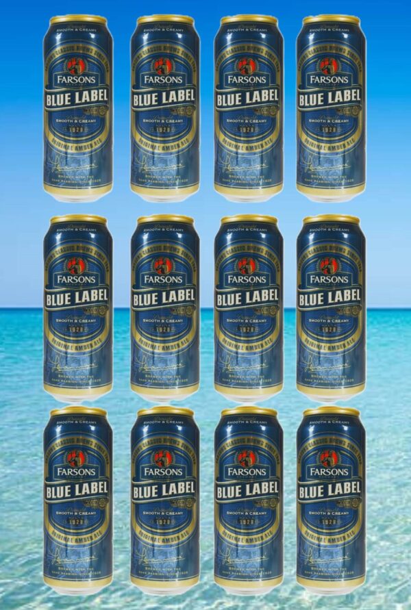 12 Blue Label-Ale-Bier in der Dose, 0,44l