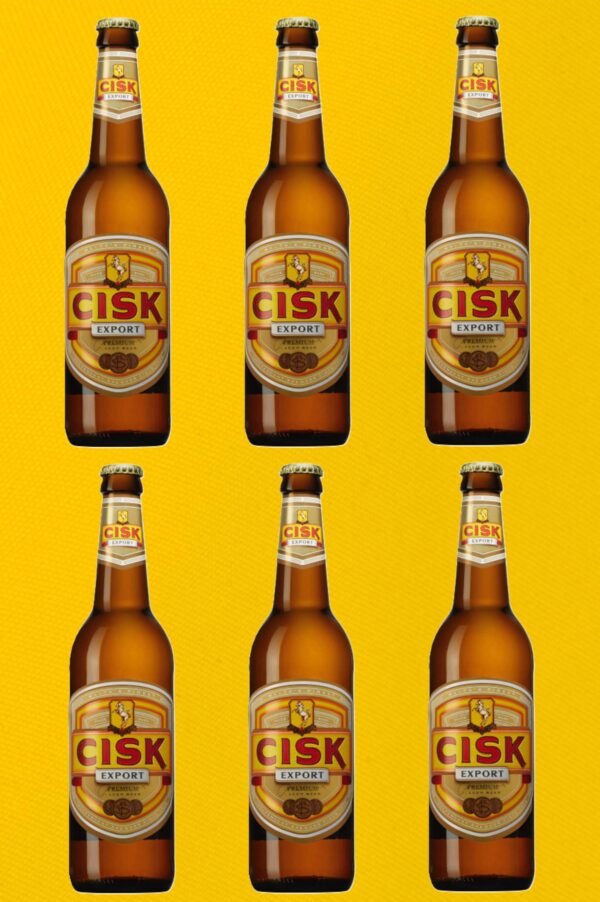 6 Cisk Export Premium Bier in der Flasche, 0,33l