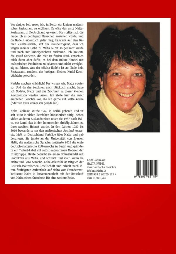 Kochbuch "Malta-Nudel" - 12 einfache Gerichte - von Anke Jablinski – Bild 2